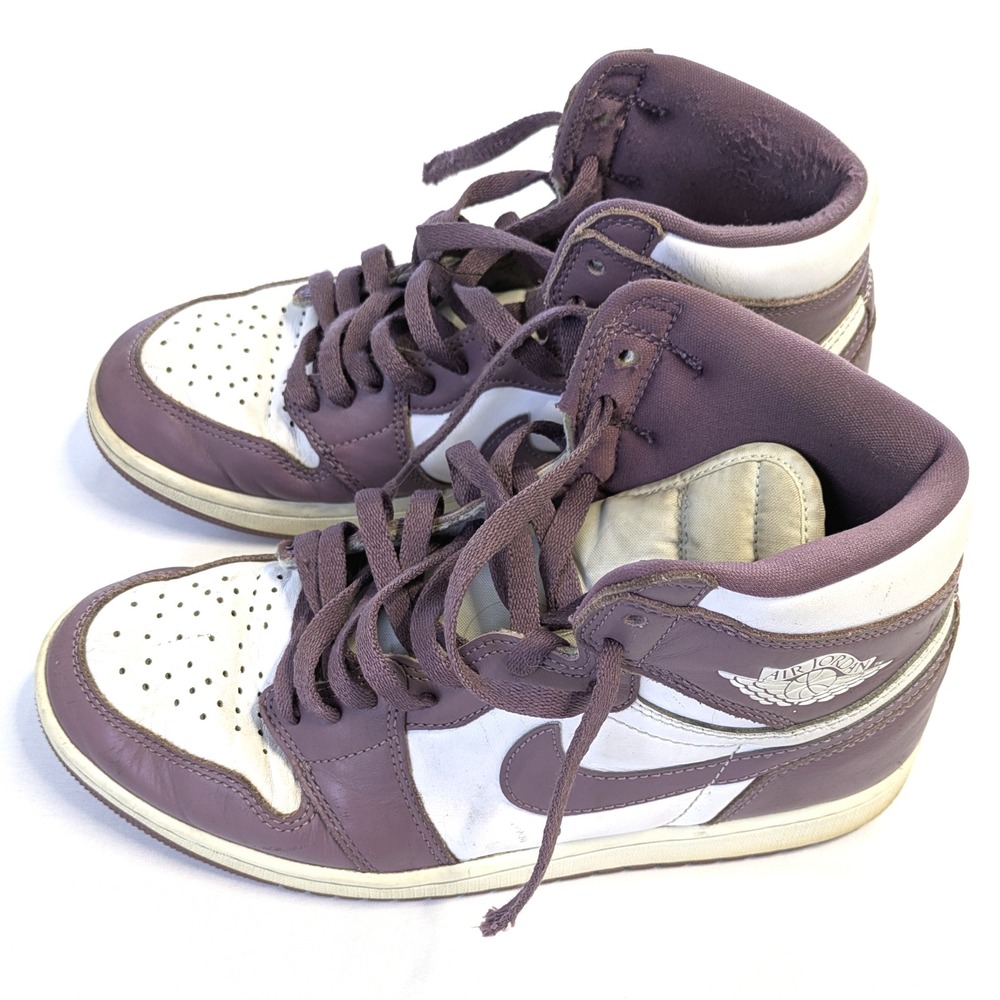 Nike Air Jordan 1 Retro High OG Mauve White Purple DZ5485-105 Mens 9 Sneakers - Picture 4 of 7